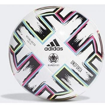 adidas UNIFO LGE J350 Balón de Fútbol, Boys, White/Black/Signal Green/Bright Cyan, 5