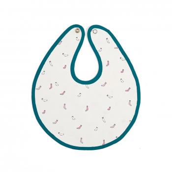 Baby bites original babero esmeralda estampado calcetines