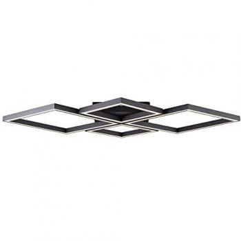 Plafón LED Quon 4 luces, CCT, control remoto, 34W, 4000 lm