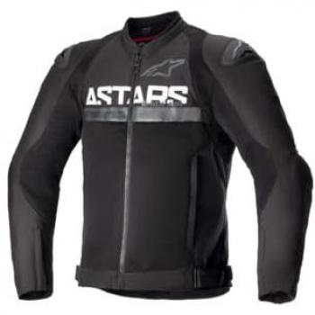 Alpinestars Chaqueta Deportiva SMX Air con Malla Tecnológica y Forro Cortavientos Negra para Motocicleta, Perforada, Talla L