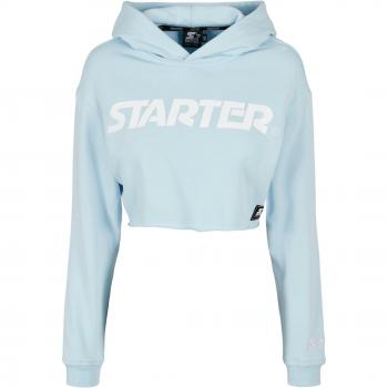 Ladies Ice Water Blue Cropped Hoody Starter Black Label XS
