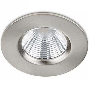 Foco empotrado LED Zagros 5W 345lm 3000K IP65 Níquel Satinado