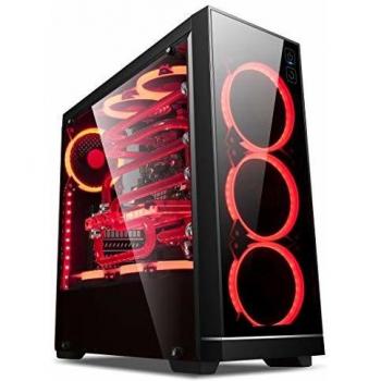 UNYKAch - Caja Gaming ATX Exagon EVO RGB Cristal Templado Tactil USB 3.0 y 2.0