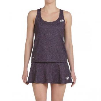 Camiseta de Padel para Mujer Bullpadel Tirantes Pipol Negro