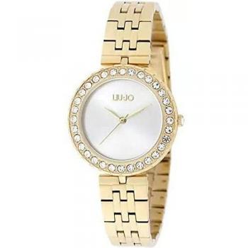 Liu Jo Crystal Chic Women's Silver Dial Rose Gold Steel Watch TLJ1705