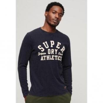 Superdry Camiseta de manga larga Athletic marino