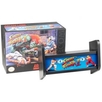 Lámpara de Pared Arcade Street Fighter con Soporte para Videojuegos - Accesorios Gaming y Decoración de Habitación