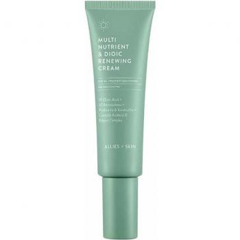Allies of Skin Multi Nutrient & Dioic Renewing Cream 50ml - A facial cream that targets multiple skin concerns, enriched with nutrients and dioic acid to help renew and brighten the complexion, suitable for all skin types