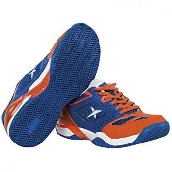 Drop Shot Atomo Tech - Zapatillas Deportivas para Hombre, Color Azul/Naranja, Talla 42