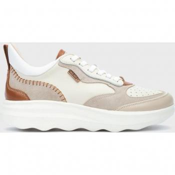 Pikolinos Zapatillas de piel de mujer con cordones y suela extraligera Zahara W1D6557C1 Nata (41)