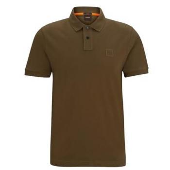 Boss Passenger Short Sleeve Polo Shirt in Open Green for Men, Size S