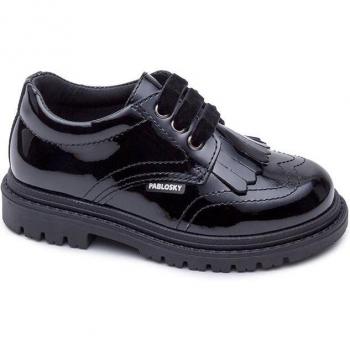 Mocasines de niña Pablosky de piel color negro