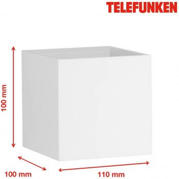 Aplique LED de Exterior Telefunken Murcia, Blanco