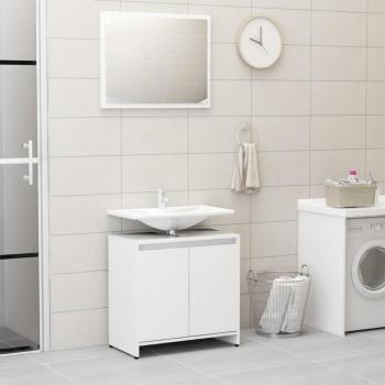 Conjunto de muebles de baño blanco de madera multicapa
