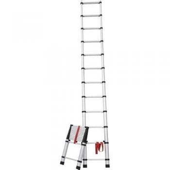 Escalera Telescópica Profesional de Aluminio Orework 9 Peldaños 2,45 M