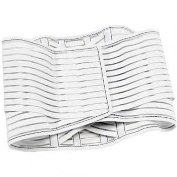Vulkan 7093 Faja Lumbar Elástica, Hombre, Blanco, L
