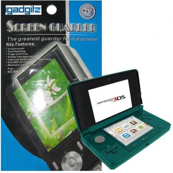 igadgitz un conjunto de protectores de pantalla y arañazos fija Protector de pantalla Protector de pantalla para Nintendo 3DS