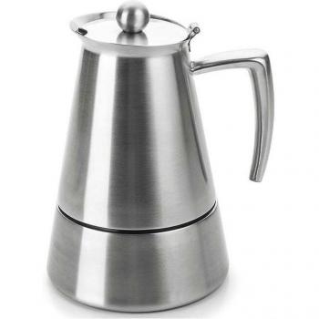 Cafetera Express Inox Hyperluxe Lacor - 4 Tazas