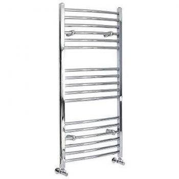 Radiador Toallero Curvo Cromado 1200mm x 600mm - 452W - Diseño Ischia/Kent