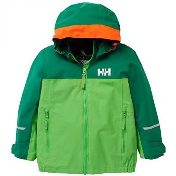 Chaqueta Helly Hansen K Shelter 2.0, Pantalón Helly Hansen W Lifa Active, Chaqueta de Pluma para Acampada y Marcha Niño Unisex en Verde (Green), Talla 7