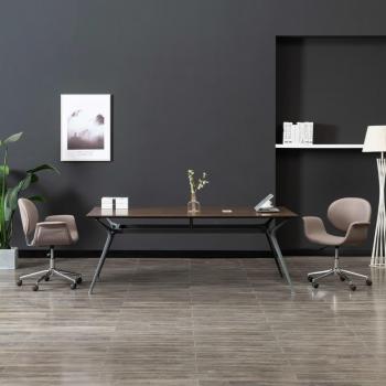 Silla de oficina Notte giratoria con altura regulable gris 80-87,5x67x62 cm