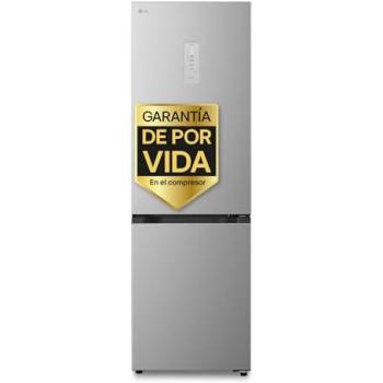 Frigorífico Combi LG GBBSJ11EPY DoorCooling+, 186 cm, 333 litros, No Frost, Clase E, Inox Antihuellas