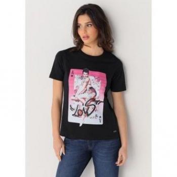 Camiseta de manga corta paper print de Lois Jeans