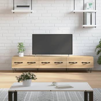 Soporte para TV de madera multicapa en color roble Sonoma, dimensiones 150x36x30 cm
