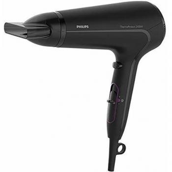 Philips Thermoprotect HP8230/00, Secador de Pelo, Motor DC, Boquilla 14 mm y, 3 Velocidades, 3 Temperaturas, 2100 W, Negro y Lila