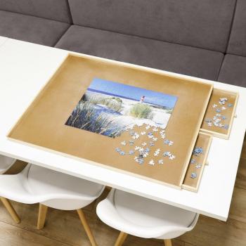Mesa para Puzles HI de Madera con 4 Cajones, Dimensiones 90 x 67 x 4.5 cm