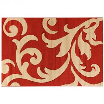 Alfombra Sintética Viva Terra Rojo/Beige 120x170 cm