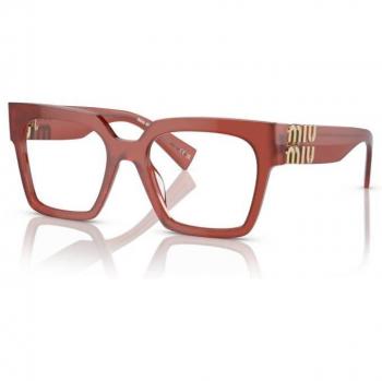Miu Miu MU04UV 10M1O1 Women's Square Red Eyeglasses