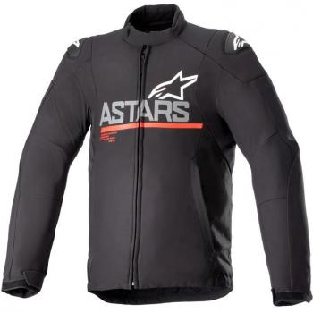 Alpinestars SMX Waterproof Textile Motorcycle Jacket - Black/Dark Grey/Bright Red