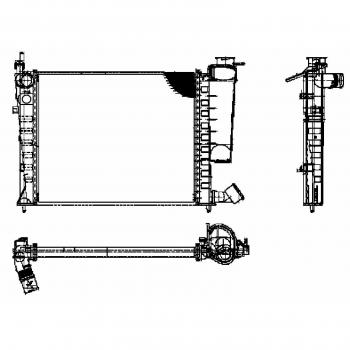 Radiador de Motor HELLA 8MK 376 716-634 para Refrigeración del Motor