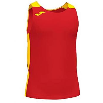 Camiseta tirantes hombre Record II rojo amarillo Joma 2XS, unisex-adult, red-yellow