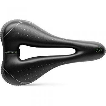 Sportourer Komfort Sattel Garda Gel Flow  Sillín, Mujer, Negro, 255 x 172 mm