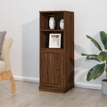 Armario Aparador Alto de Madera Multicapa en Roble Marrón 36x35,5x103,5 cm
