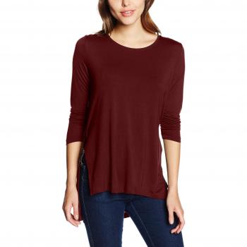 ONLY onlJEWEL 7/8 LONG SLIT TOP NOOS, Camisa Manga Larga Mujer, Rojo