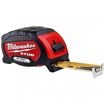 Cinta Métrica Milwaukee Stud 8m/26ft, Ancho 33mm, Generación 2