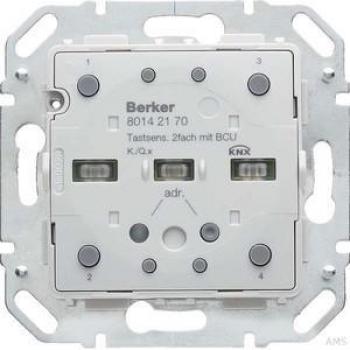 Berker KNX Touch Sensor Module 2-Button with Integrated Bus Coupler 80142170