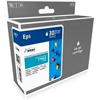Cartucho de Tinta Astar Cian 17 ml Compatible (Sustituye a Epson C13T79024010, 79XL)