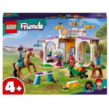 LEGO 41746 Friends Clase de Equitación con 2 Figuras de Caballos, Mini Muñecas Aliya y Mia, Set de Juego de Veterinaria