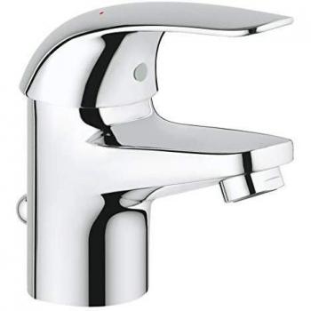 Grohe Euroeco - Monomando de lavabo S, con desagüe, cromado 23262000