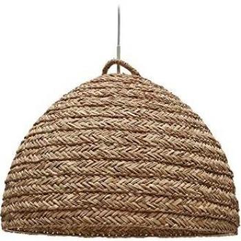 Pantalla de lámpara de techo Fonteta de fibras naturales, acabado natural, diámetro 60 cm - Kave Home