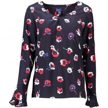 Chic Long-Sleeved V-Neck Sweater in Blue - IT36|XXS