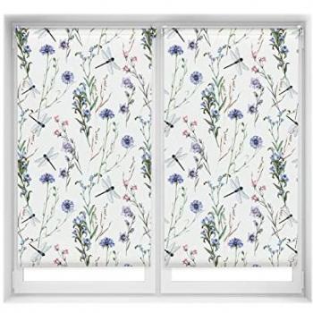 Pack x 2 Estores Enrollables Opacos EasyFix Sin Taladro - Modelo Dragonfly 80x150 cm