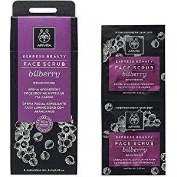 Apivita Brightening Face Scrub with Bilberry 2x8ml