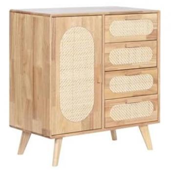 Aparador Home ESPRIT Natural 73,5 x 35 x 78 cm, Multicolor, Estándar