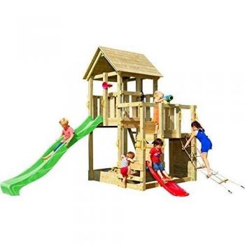 MASGAMES | Parque Infantil Torre Penthouse XL | Anclajes incluidos | Uso doméstico | Madera tratada |