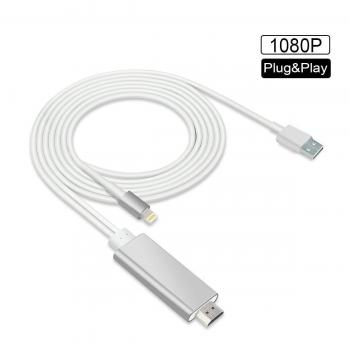 Lightning a HDMI, Musou Lightning Digital to HDMI Adapter Cable with 1080P Resolution for iPhone, iPad and iPod